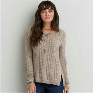 American Eagle Outfitters Taupe Sedona Sweater
